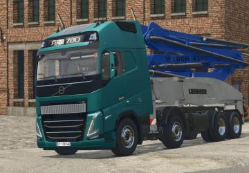 Volvo FH16 concrete pump truckверсия 1.0.0.0 для Farming Simulator 2025