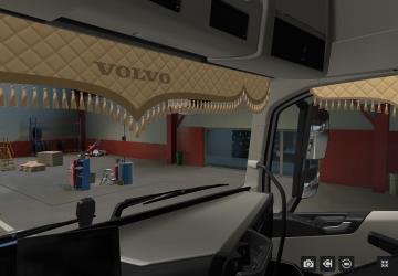 Ламбрекены (Шторка) в автомобиль Volvo FH6v1.54x для Euro Truck Simulator 2 (v1.54x)