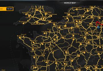 Профиль с 100% расследованной картойверсия 1.3 для Euro Truck Simulator 2 (v1.54.x)