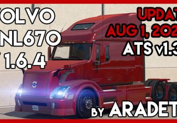 Volvo VNL670версия 1.7.4 для American Truck Simulator (v1.44.x)