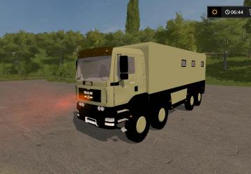 MAN TGA 28.430 Wohnmobilверсия 1.0 для Farming Simulator 2017 (v1.5.3.1)