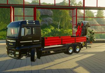 MAN TGX Crane TCMверсия 2.0.0.0 для Farming Simulator 2019 (v1.7x)