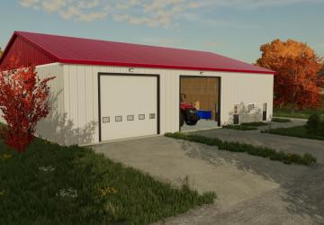 Garage Red 70x90версия 1 для Farming Simulator 2022