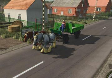 Iconic Horse trailerверсия 1.0 для Farming Simulator 2025