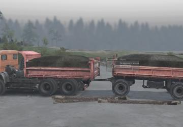 Серия: «Колхозник» - «Зерновоз с прицепом»v1.0 для SpinTires (v03.03.16)
