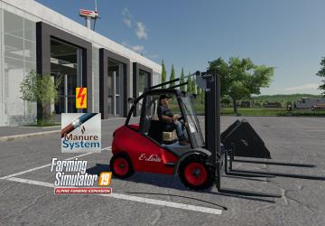 Linde H40 Electro для Alpine DLC с локализациейv1.0.0.0 для Farming Simulator 2019 (v1.7.1.0)