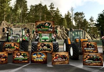 “Support your streamer” signs #1версия 1.0.0.0 для Farming Simulator 2025