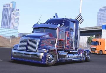 Western Star 5700 Optimus Primeверсия 10.04.25 для Euro Truck Simulator 2 (v1.54.x)