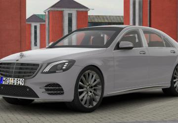 Mercedes Benz S400d 4matic 2019версия 5.0 для Euro Truck Simulator 2 (v1.54.x)