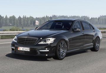Mercedes-Benz S65 AMG 2012версия 3.9 для Euro Truck Simulator 2 (v1.54.x)