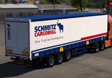 Прицеп Schmitz Hupa Curtainверсия 07.04.25 для Euro Truck Simulator 2 (v1.54.x)