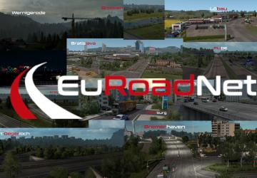 EuRoadNetверсия 1.7 для Euro Truck Simulator 2 (v1.54.x)