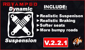 Dynamic Suspension with Keyboard & Steering WheelvV2.2.1 для American Truck Simulator (v1.44)
