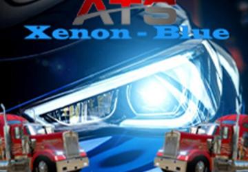 Xenon Lights blueверсия 1.0 (18.04.22) для American Truck Simulator (v1.42.x, 1.43.x)