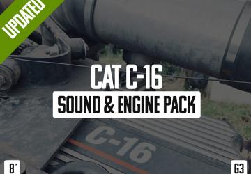 CAT C-16 Sound & Engine Packверсия 1.0 для American Truck Simulator (v1.43.x)