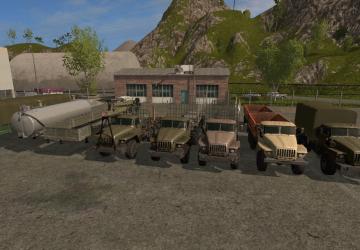 Пак УРАЛов, прицепов и полуприцепов к нимv1.0.0.0 для Farming Simulator 2017 (v1.5.3.1)