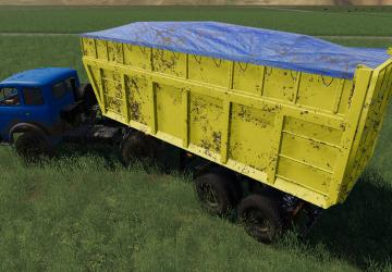 Самосвальный полуприцеп МАЗ-950600-030 - Переделкаv1.0.0.3 для Farming Simulator 2019 (v1.7.1.0)