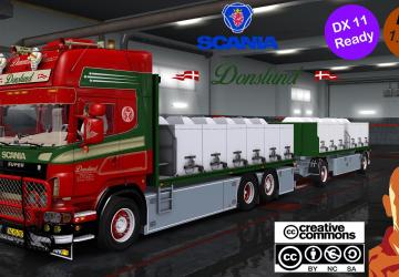 Scania R560 Donslund + Trailerверсия 5.3 для Euro Truck Simulator 2 (v1.51.x)