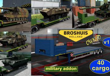 Military Addon for Ownable Trailer Broshuisv1.2.15 для Euro Truck Simulator 2 (v1.51.x)