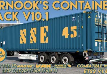 SCS Containers Skin Projectверсия 21.0 для Euro Truck Simulator 2 (v1.57.x)