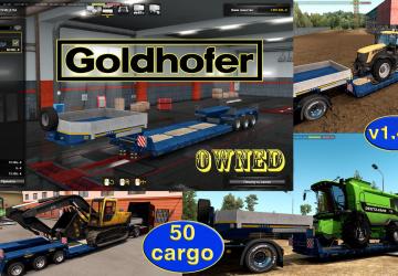 Ownable trailer Goldhoferверсия 1.4.17 для Euro Truck Simulator 2 (v1.51.x)