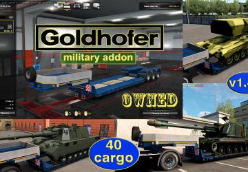 Military addon for Goldhoferверсия 1.4.16 для Euro Truck Simulator 2 (v1.51.x)