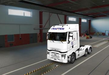 Скин Crafter Renault Tверсия 1.1 для Euro Truck Simulator 2 (v1.51)