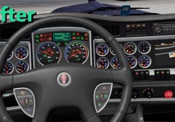 Kenworth W900 Recolored Dashboardверсия 1.0 для American Truck Simulator (v1.38.x)