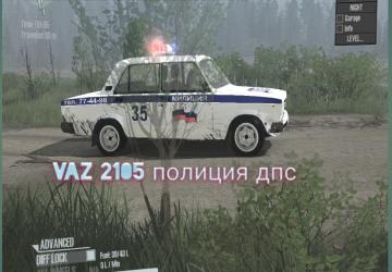 Lada VAZ 2105 Politsiya DPSверсия 12.12,21. для Spintires: MudRunner (v25.02.21)