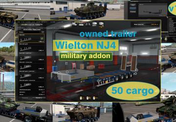 Military Addon for Ownable Trailer Wielton NJ4v1.5.17 для Euro Truck Simulator 2 (v1.51.x)