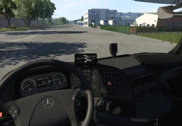 Улучшенный интерьер Actros MP3 Dotecверсия 2.0 для Euro Truck Simulator 2 (v1.51)