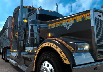 Kenworth W900 Egyptian Customверсия 1.0 для American Truck Simulator (v1.37.x, - 1.39.x)