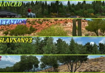 Усовершенствованная растительностьверсия 3.2 для American Truck Simulator (v1.0.x, - 1.38.x)