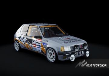 Peugeot 205 Rallye 1900 F2000версия 1.3 для Assetto Corsa