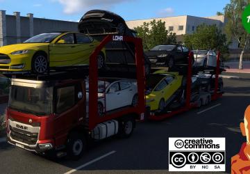 DAF XD Car Transporterверсия 1.1 для Euro Truck Simulator 2 (v1.51.x)