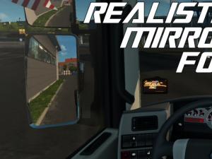 Realistic Mirror FOVверсия 1.51 для Euro Truck Simulator 2 (v1.51.x)