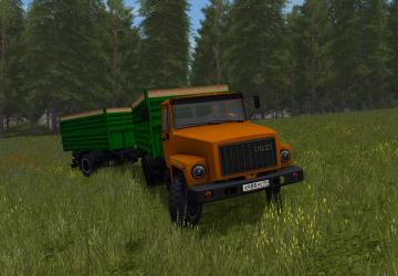 ГАЗ-35071 и прицеп САЗ-83173версия 1.1 для Farming Simulator 2017 (v1.5.x)
