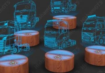Hologram Truck Interior Light Addonверсия 2.0 для Euro Truck Simulator 2 (v1.50.x, 1.51.x)
