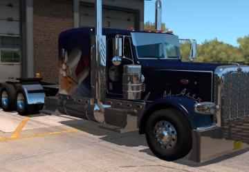 Peterbilt 389 8x6 chassis modверсия 1.2.2 для American Truck Simulator (v1.37.x, 1.38.x)
