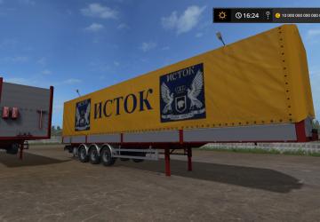 Полуприцеп «ИСТОК» из сериала Дальнобойщики 2v2.0.0.1 FIX для Farming Simulator 2017 (v1.5.3.1)