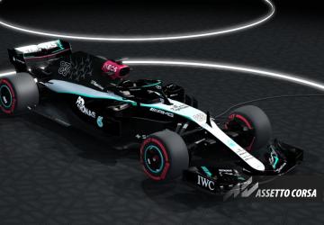 Mercedes AMG F1 W09 with the livery W15версия 1.0 для Assetto Corsa