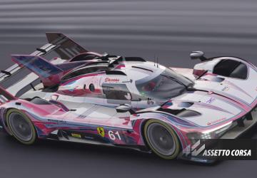 Bohemian, custom made fantasy livery for VRC Ferrenzo P49 (Ferrari 499P)v1.1 для Assetto Corsa