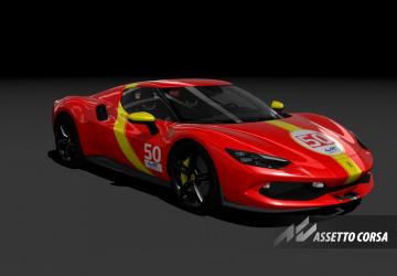 Antonio Fuoco #51 - Ferrari 296 GTBверсия 1.0 для Assetto Corsa