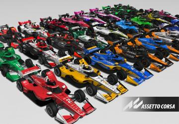 2024 IndyCar short oval skinpack for VRC Formula NA 2021v2.0 для Assetto Corsa