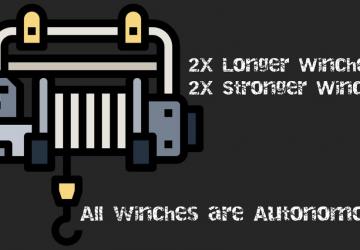 Winches 2X + All winches Autonomous/Engine Offv1.0.2 для SnowRunner
