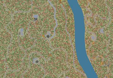 Карта «В окружении холмов»версия 1.0 для SpinTires (v03.03.16)