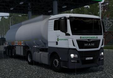 Скин Белоруснефть-транс для MAN TGXверсия 1.0 для Euro Truck Simulator 2 (v1.50)