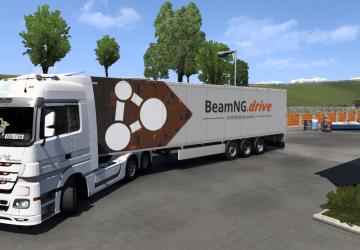 Cкин Beam NG Moving для SCS Box Trailerверсия 2.0 для Euro Truck Simulator 2 (v1.49+)