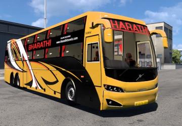 Volvo Celeste Sleeper Indian Busверсия 1.0 для Euro Truck Simulator 2 (v1.50.x)