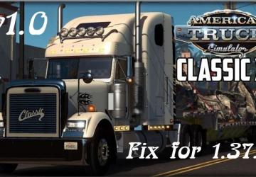 Fix for Freightliner Classic XLверсия 1.0 для American Truck Simulator (v1.37.x, 1.38.x)